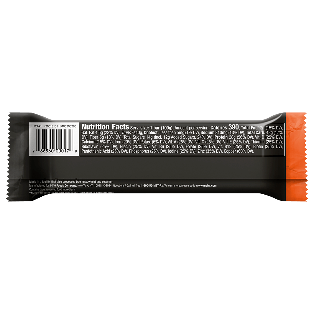 Big 100 Peanut Butter Granola Protein Bar - Nutrition Facts Panel