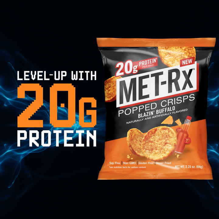 Met-Rx Popped Crisps Blazin' Buffalo (6 Bags)