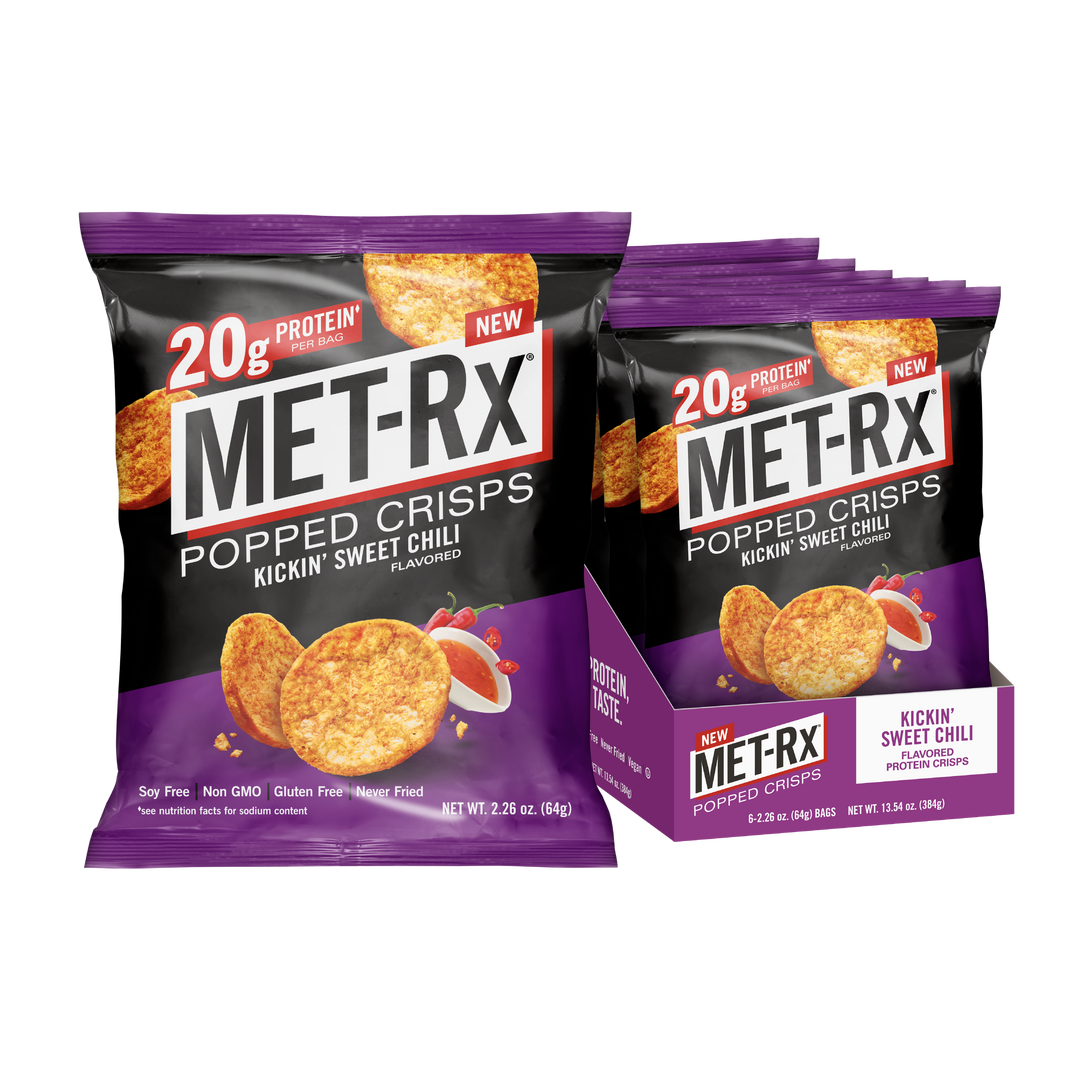 Met-Rx Popped Crisps Kickin' Sweet Chili (6 Bags)