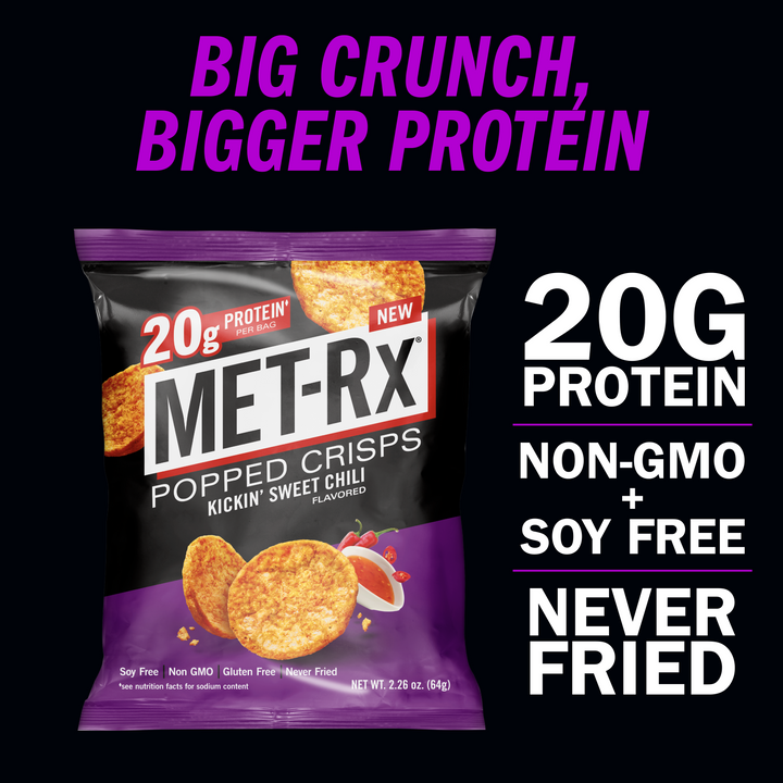 Met-Rx Popped Crisps Kickin' Sweet Chili (6 Bags)