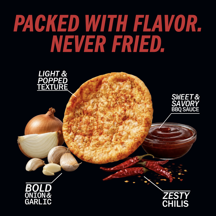 Met-Rx Popped Crisps Sizzlin' Sweet Barbecue (6 Bags)