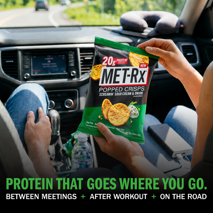 Met-Rx Popped Crisps Screamin' Sour Cream & Onion (6 Bags)