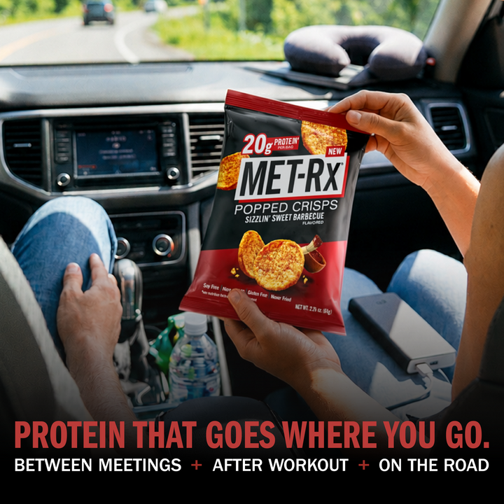 Met-Rx Popped Crisps Sizzlin' Sweet Barbecue (6 Bags)