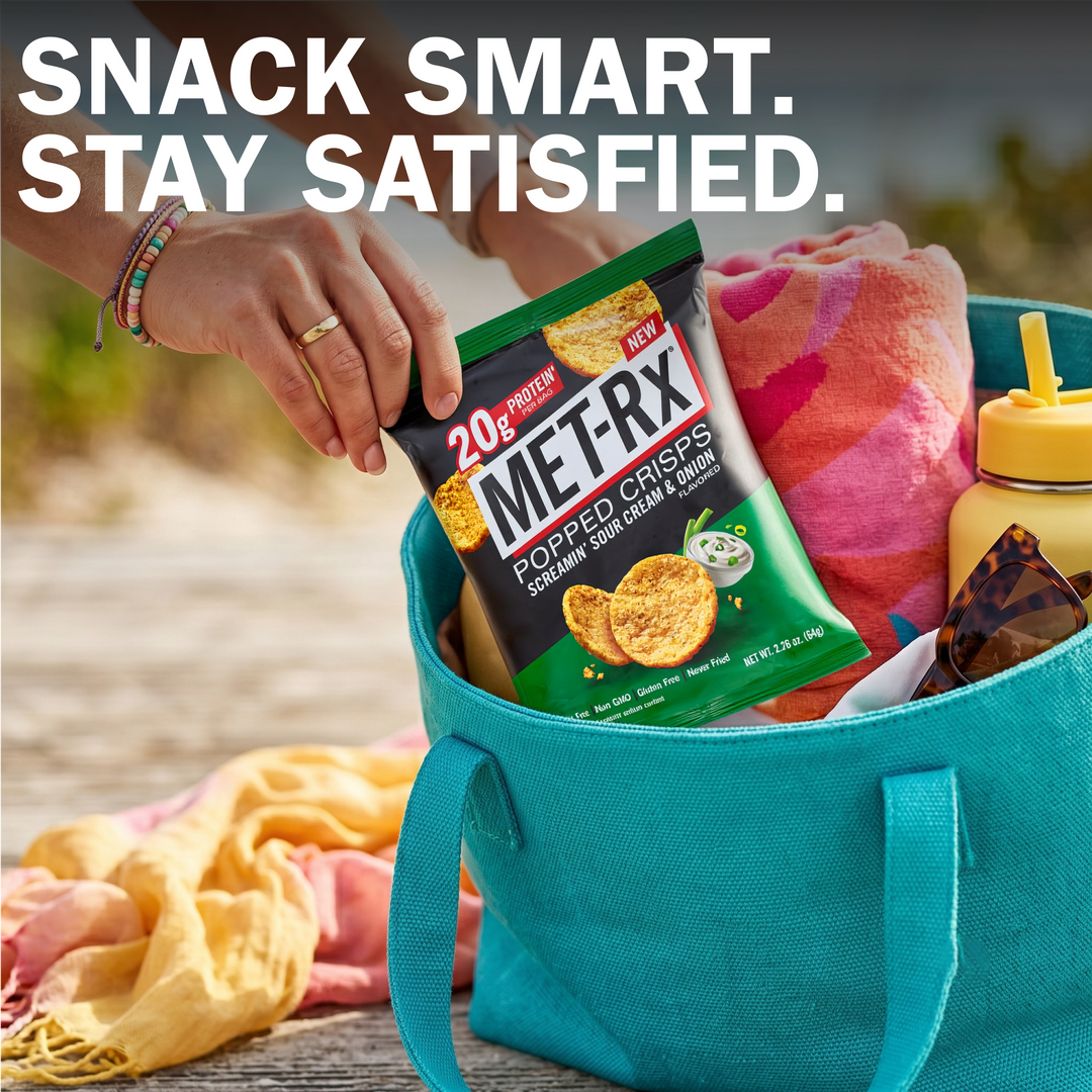 Met-Rx Popped Crisps Screamin' Sour Cream & Onion (6 Bags)